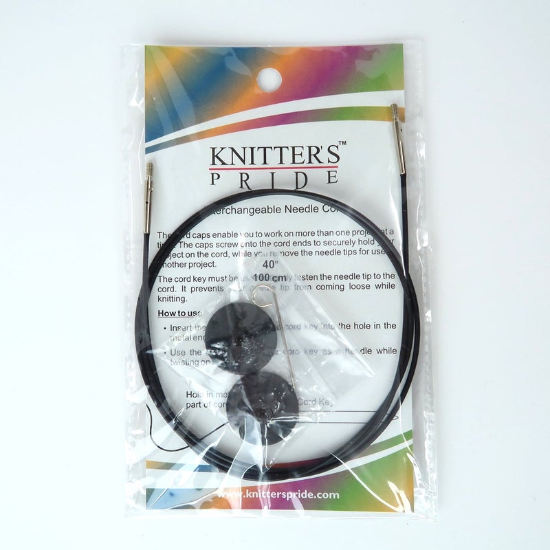 Knitter's Pride Knitters Pride Interchangeable Black Cord Variety Pack - 6 Common Sizes, 16, 24, 32, 40, 47, 60 - Image 5